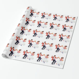 Poodle skirt zadelschoenen cadeaupapier