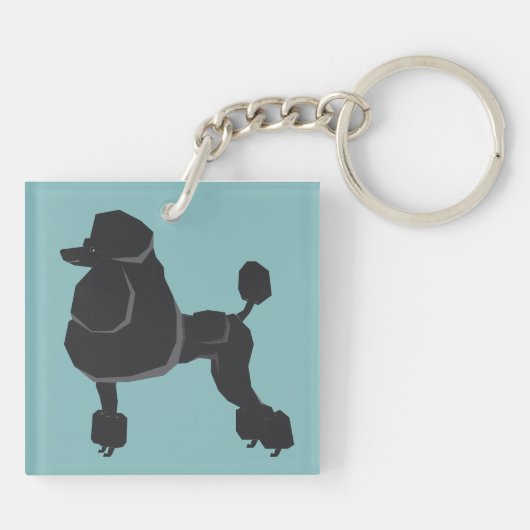 Poodle Sleutelhanger (Achterkant)