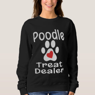 Poodle Snoepjes Dealer Pootafdruk Hart Hond Liefhe Trui