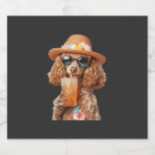 Poodle Sparkling Wijnetiket (Enkel label)