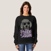 Poodle Squad Zilver Trui (Voorkant volledig)