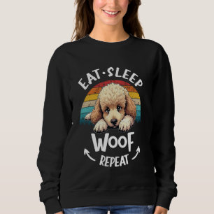 Poodle Standaard Miniatuur Toy Poodle Eten Slapen Trui