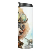 Poodle Steampunk Dog Thermosbeker (Geroteerd rechts)