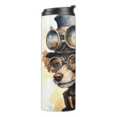 Poodle Steampunk Dog Thermosbeker (Gedraaid links)