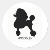 Poodle Sticker (Voorkant)