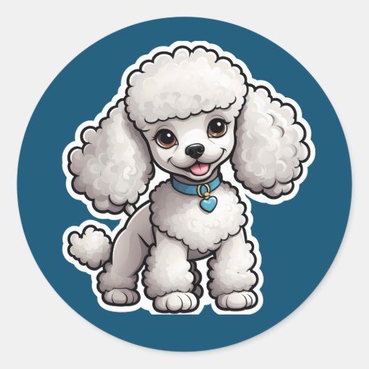 Poodle Sticker (Voorkant)