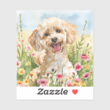 Poodle Sticker – Waterverf Design