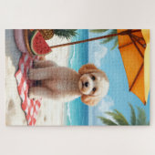Poodle Strand Ontspanningsscène Legpuzzel (Horizontaal)