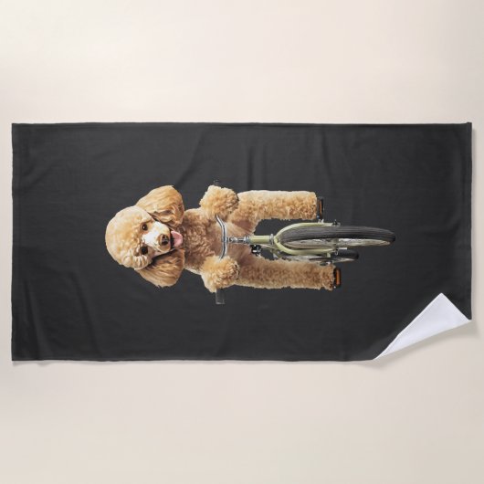 Poodle strandlaken (Voorkant)