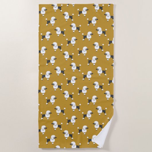 Poodle Strandlaken (Voorkant)