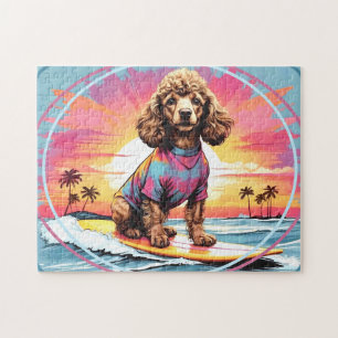 Poodle surfen legpuzzel