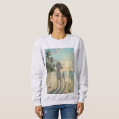 poodle sweatshirt on the beach (Voorkant volledig)