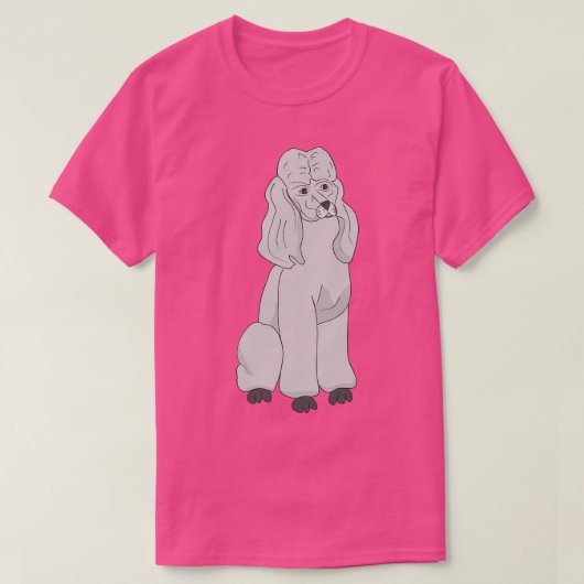 Poodle T-shirt (Design voorkant)