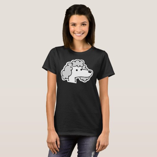 Poodle T-shirt (Voorkant volledig)