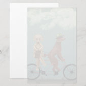 Poodle Tandem Briefpapier (Voorkant / Achterkant)