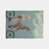 Poodle Tandem Fleece Deken (Voorkant (Horizontaal))