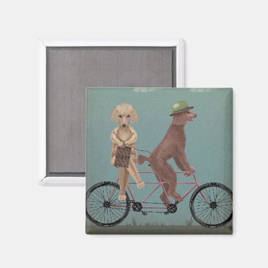 Poodle Tandem Magneet (Voorkant / Achterkant)