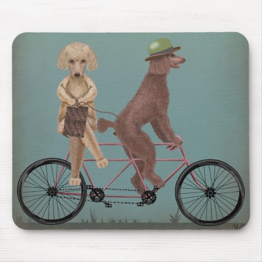 Poodle Tandem Muismat (Voorkant)
