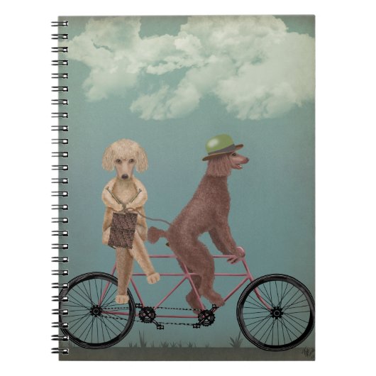 Poodle Tandem Notitieboek (Voorkant)