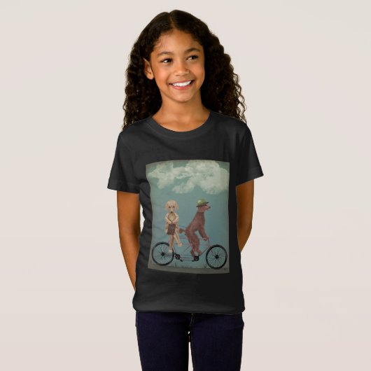 Poodle Tandem T-shirt (Voorkant volledig)