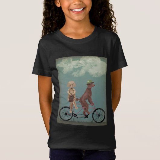Poodle Tandem T-shirt (Voorkant)
