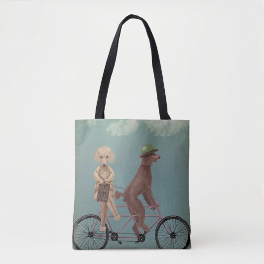 Poodle Tandem Tote Bag (Voorkant)