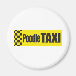 Poodle Taxi Magneet
