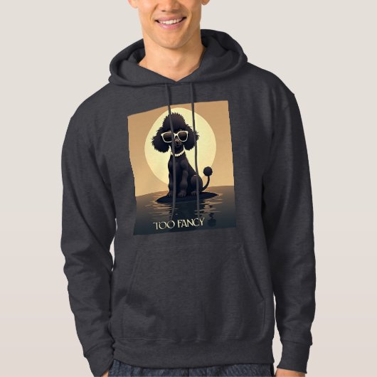 Poodle Te Fancy Mode Hond Hoodie (Voorkant)
