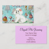Poodle Tea Party Visitekaartje (Voorkant / Achterkant)