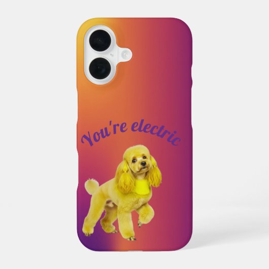 Poodle telefoonhoesje iPhone 16 hoesje (Achterkant)