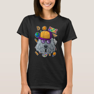 Poodle terug naar school eerste schooldag hond t-shirt