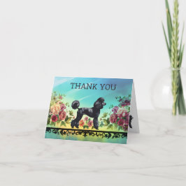 Poodle Thank You Notecard Bedankkaart
