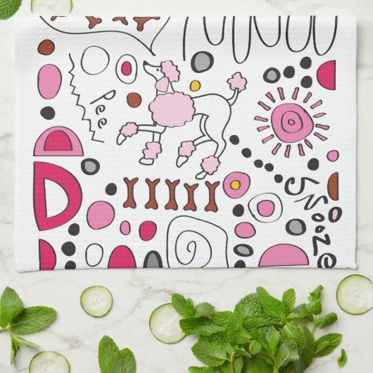 POODLE THEEDOEK (Gevouwen)