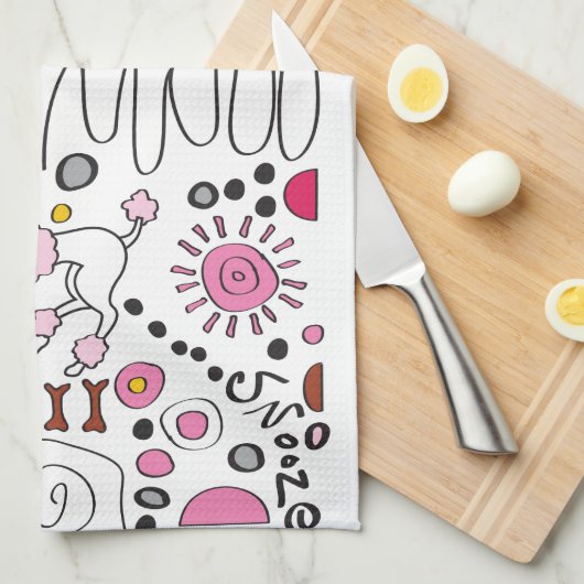 POODLE THEEDOEK (Quarter Fold)