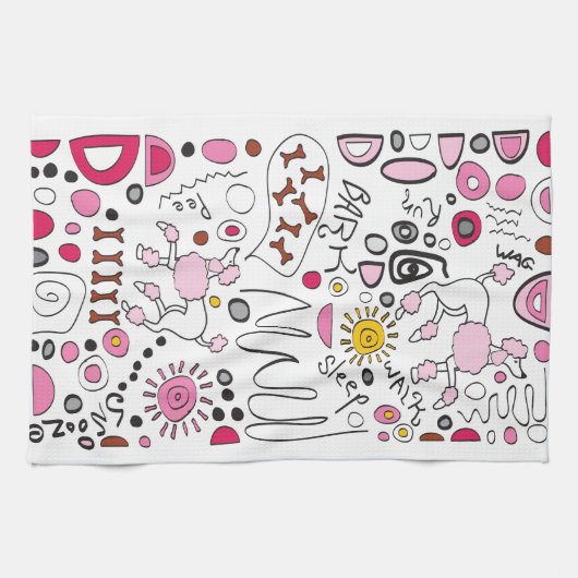 POODLE THEEDOEK (Horizontaal)