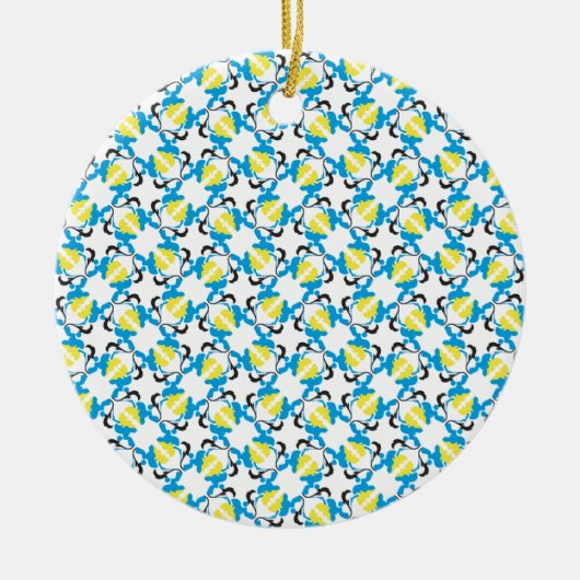 Poodle Tijd Keramisch Ornament (Voorkant)
