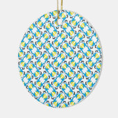 Poodle Tijd Keramisch Ornament (Links)