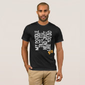 Poodle Tlits hoofd zoals jij doet T-shirt (Voorkant volledig)