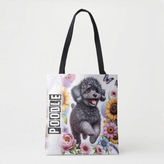 Poodle Tote Bag (Voorkant)