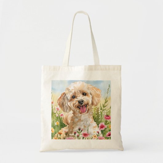 Poodle Tote Bag – Dog Lover Gift (Voorkant)