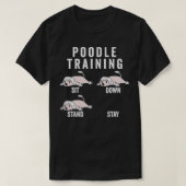 Poodle Training Dog T-shirt (Design voorkant)