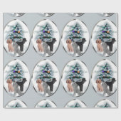 Poodle Trio Kerstmis Cadeaupapier (Vlak)