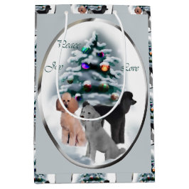 Poodle Trio Kerstmis Medium Cadeauzakje