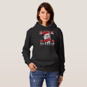Poodle Ugly Kerstmis T- Hoodie (Voorkant volledig)