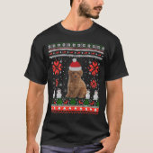 Poodle Ugly kerstSweater Party T-shirt (Voorkant)