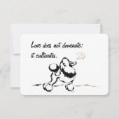 Poodle Uitnodigingen (Voorkant)