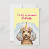 Poodle Uitnodigingen (Voorkant)