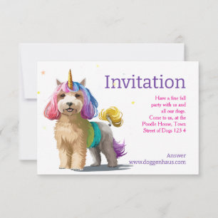 Poodle Uitnodigingen