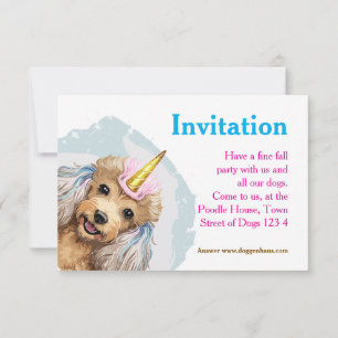 Poodle Uitnodigingen