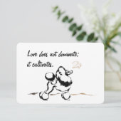 Poodle-uitnodigingen Kaart (Staand voorkant)